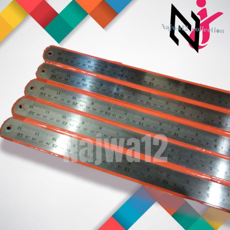 

PENGGARIS BESI UK. 30 CM HARGA SATUAN PENGGARIS BESI