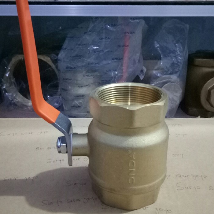 kran air 2 inch Ball valve mrek (ONDA)kuningan
