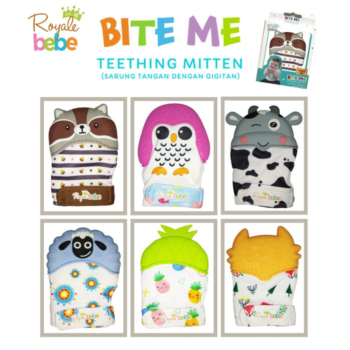 Royale Bebe Teether Mitten Sarung Tangan Bayi Gigitan Bayi- RBTM