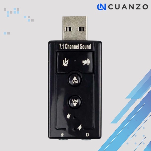 USB 7.1 Channel Sound Card Adapter / USB Sound Card Adapter Audio Splitter Kartu Suara Dinamis / Speaker Adaptor Mic And Audio Virtual Converter Adapter Cable / Audio Interfance Sound Card External Portable Mic / Virtual Channel Adapter Usb Soundcard Mura