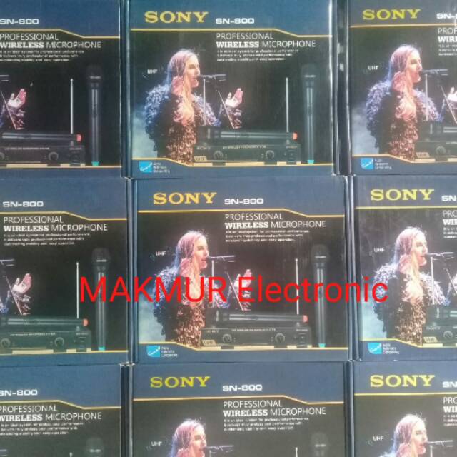 Mic SONY SN 800. Microphone Double Mic wireless UHF