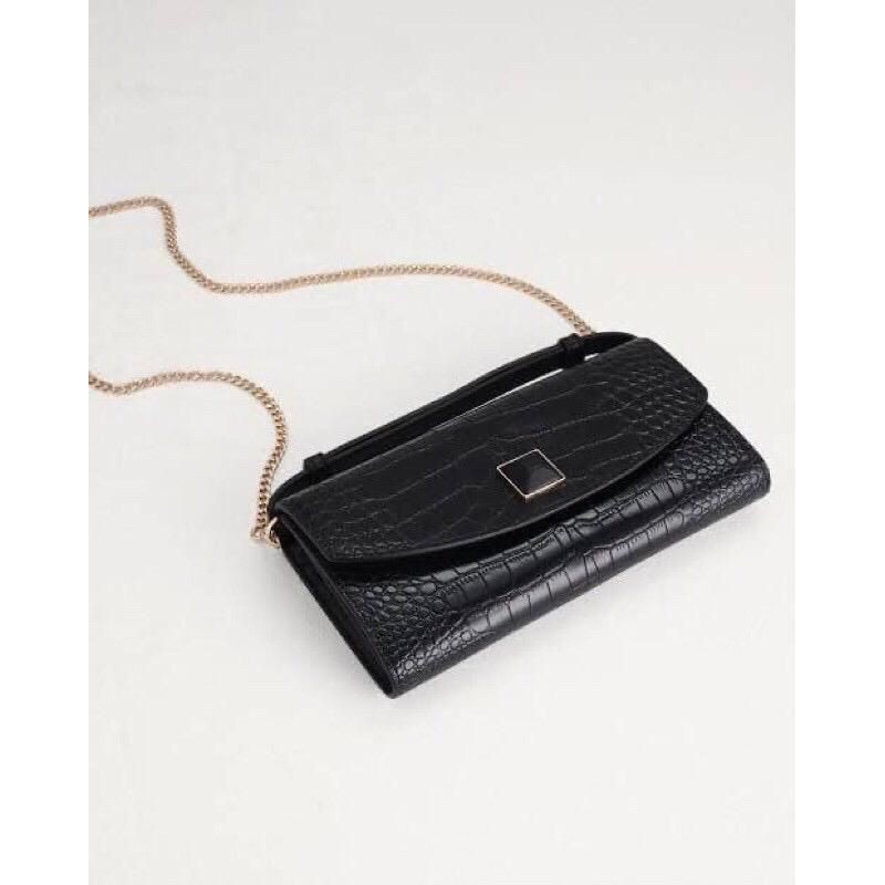 Pedro stone Long wallet croco