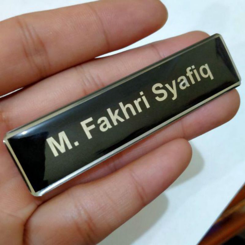 Custom Name tag Satuan Kantor Sekolah Instansi Bumn Pns