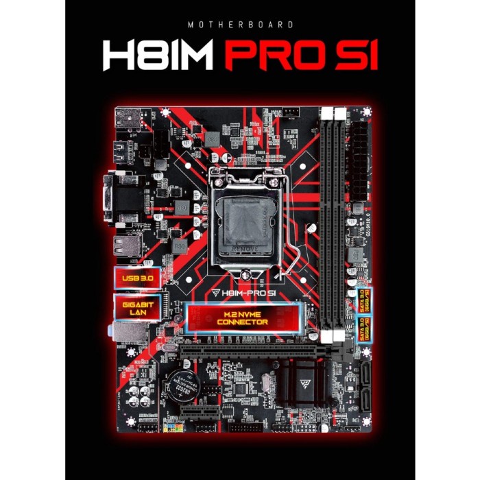 Motherboard / Mainboard GAMING VARRO H81M PRO-S1 Haswell1150 M.2 nvme HDMI DVI VGA