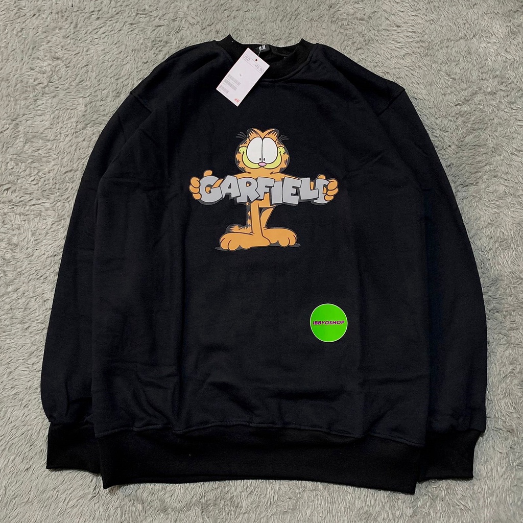 SWEATER CREWNECK H&amp;M GARFIELD PREMIUM FULLTAG