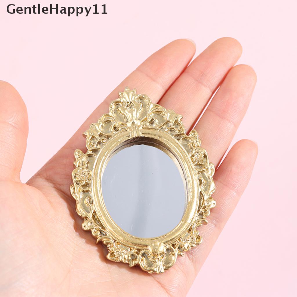 Gentlehappy Mainan Miniatur Cermin Dinding Skala 1: 12 Untuk Aksesoris Rumah Boneka