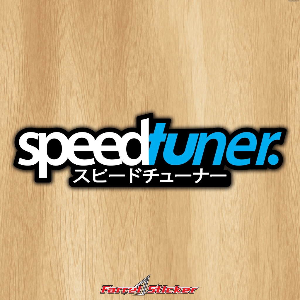 STIKER SPEED TUNER STICKER SPEEDTUNER 12 CM PrintCut