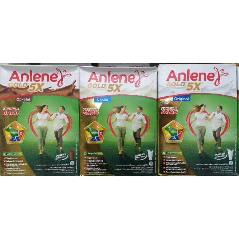 

anlene gold 5X susu bubuk tinggi kalsium rendah kolesterol 240gr