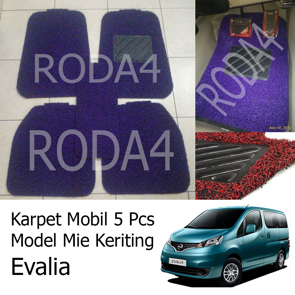 Karpet Mobil / Car Carpet / Floor Mats Universal Model Mie Keriting Evalia