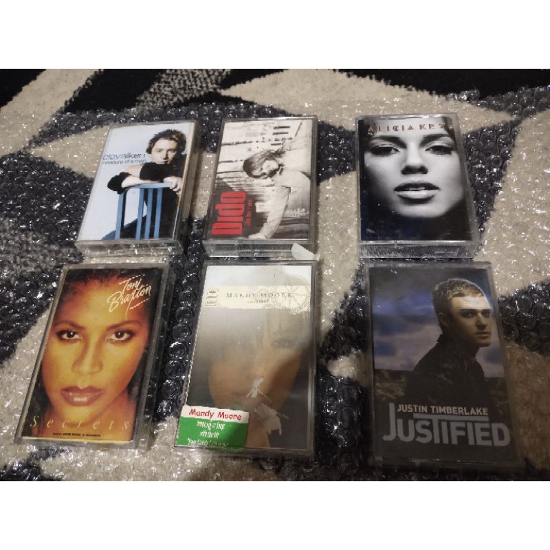 kaset pita clay aiken - dido - alicia keys - toni braxton - mandy moore - justin timberlake