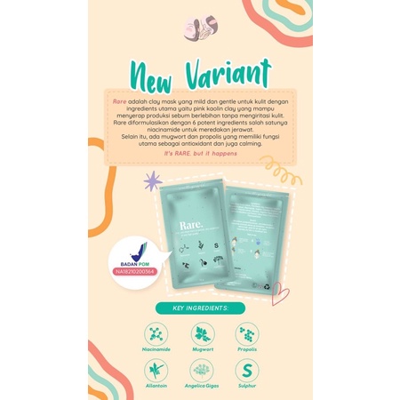 [ FREE SPATULA ] Organic Mask - PRETTYWELL Rare Fancy Confident Pretty Well/ Masker wajah organik