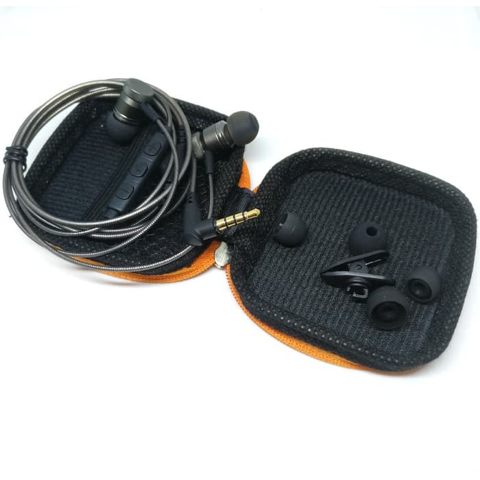 DIY Earphone + Volume Control Double Filter Net Japan Driver Unit IEM