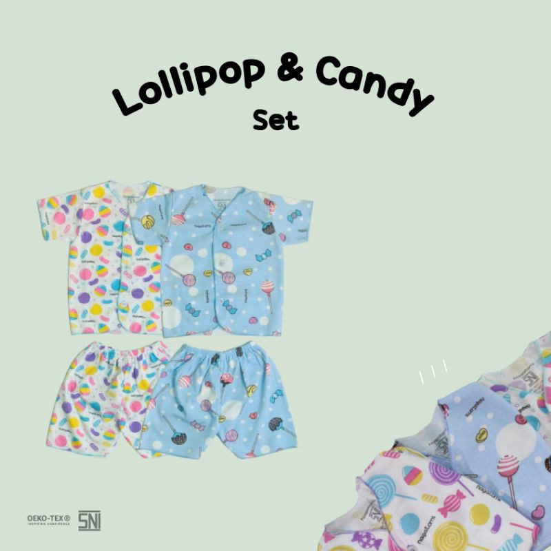 Paket Hemat Baju Bayi Pendek Nagatomi SNI Murah Newborn