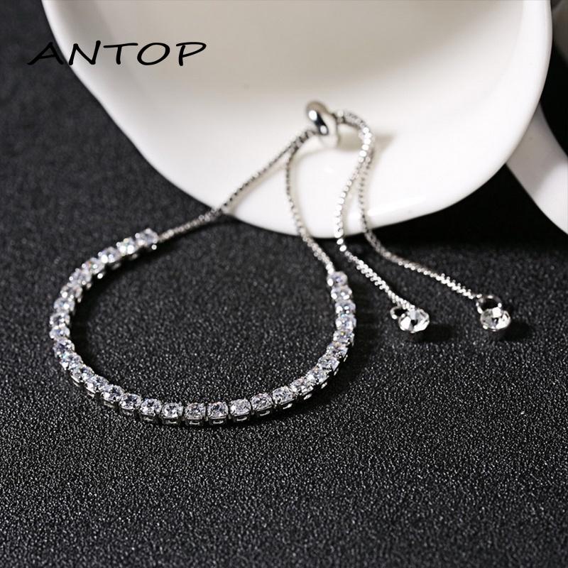 Korea Gelang Serut Titanium Gelang Wanita Mutiara Untuk Wanita Aksesoris Fashion Bracelet ANTOP