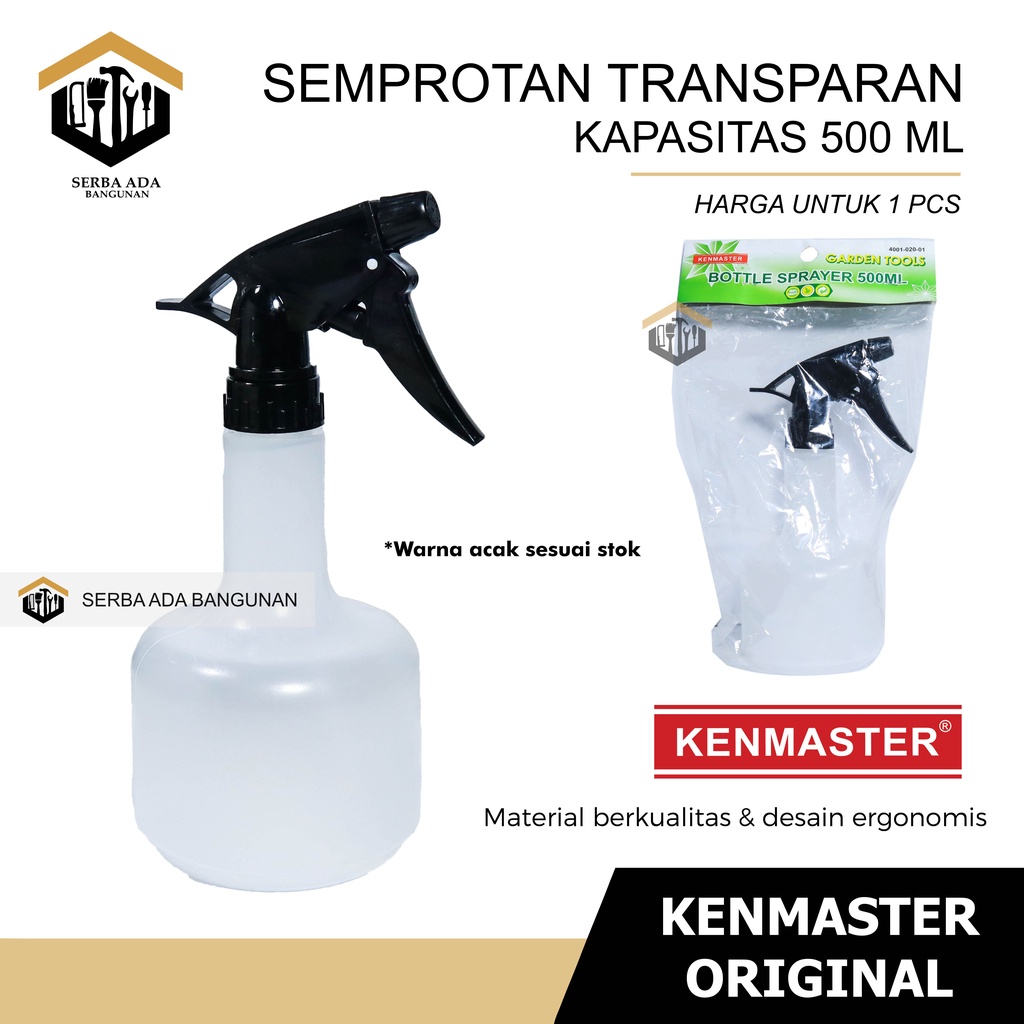 Botol Spray Kaca Semprot 500 ML Semprotan Air Tanaman Shabby transparan GOOD QUALITY