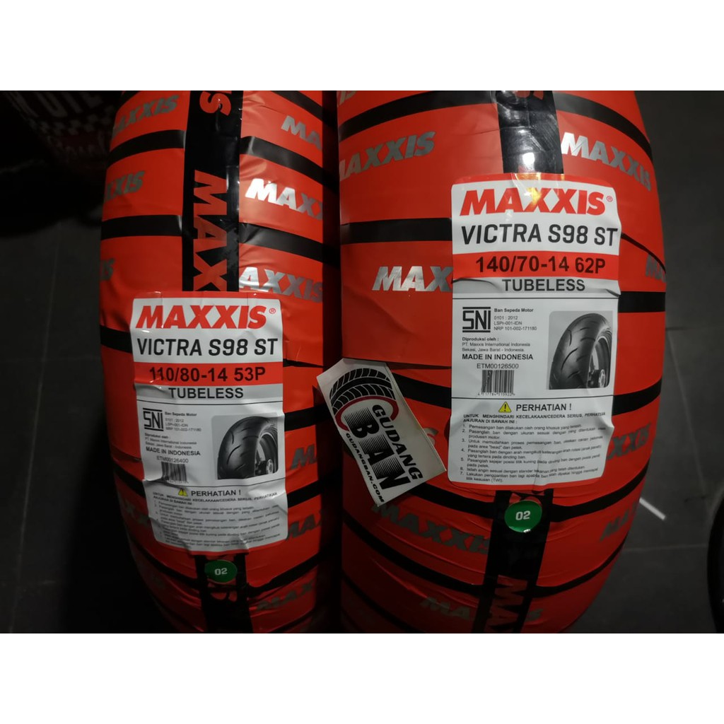 Jual Ready Stock Paket Maxxis Tubeless Tl Victra S St Motor