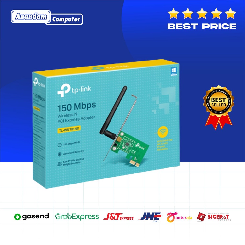 TP LINK TL-WN781ND - PCI WIRELESS ADAPTER