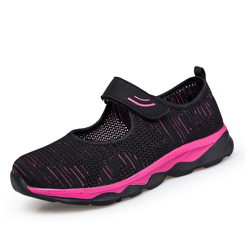FOKU Sepatu Sneakers Wanita Outdoor Sepatu Wanita Model Kasual-Black