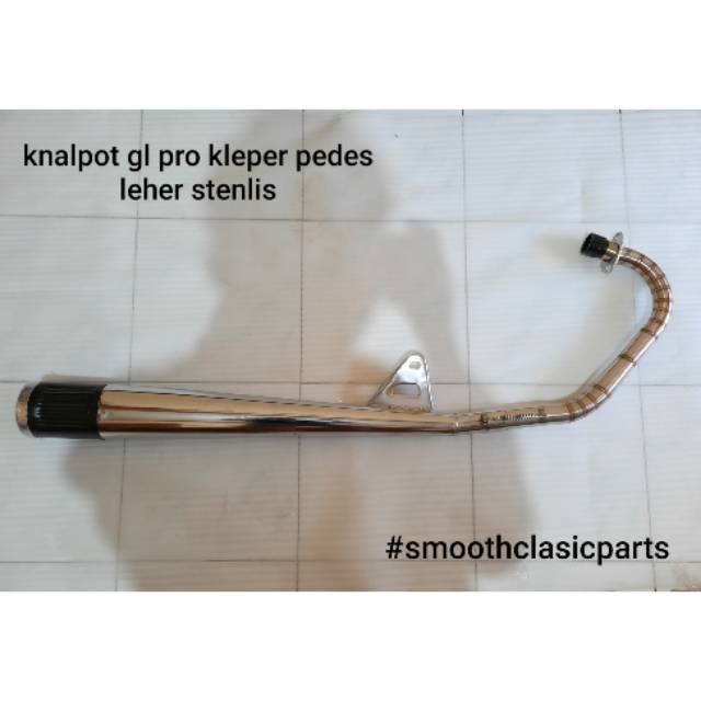 Knalpot gl pro gl max bahan tebal kleper pedes