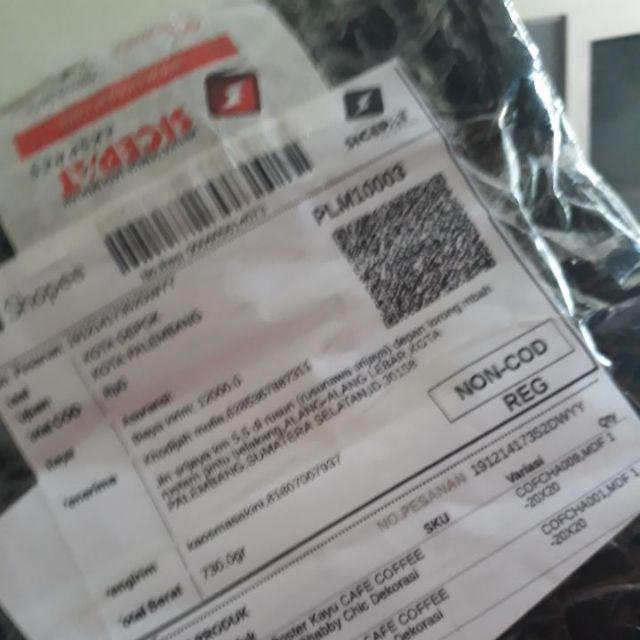 Hiasan Dinding Poster Kayu Cafe Coffee 20x20cm Minimalis Shabby Chic Dekorasi Rumah Walldecor