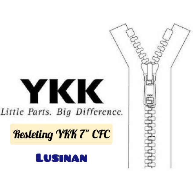 Resleting YKK 7" (17.5cm) lusinan