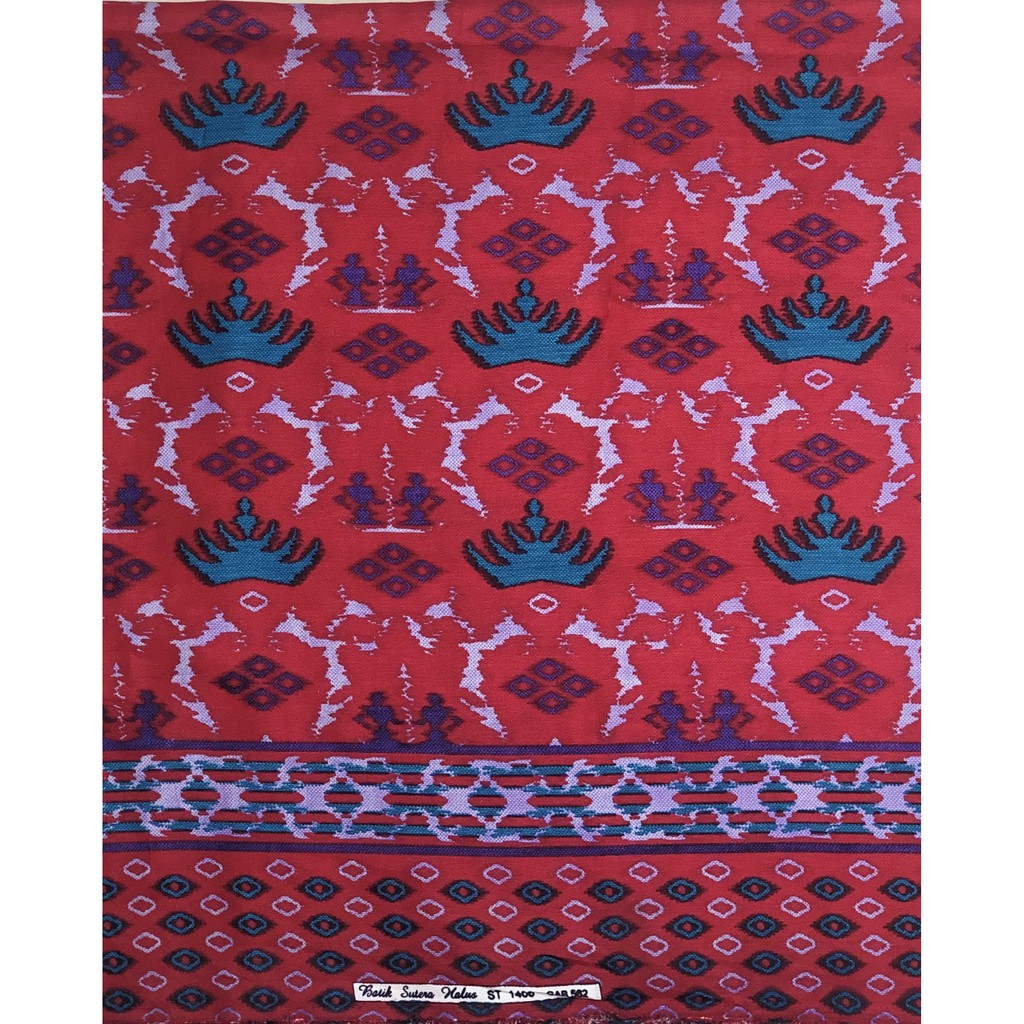 Kain Batik Sutra Silk Premium Motif Papua (lebar 115cm)