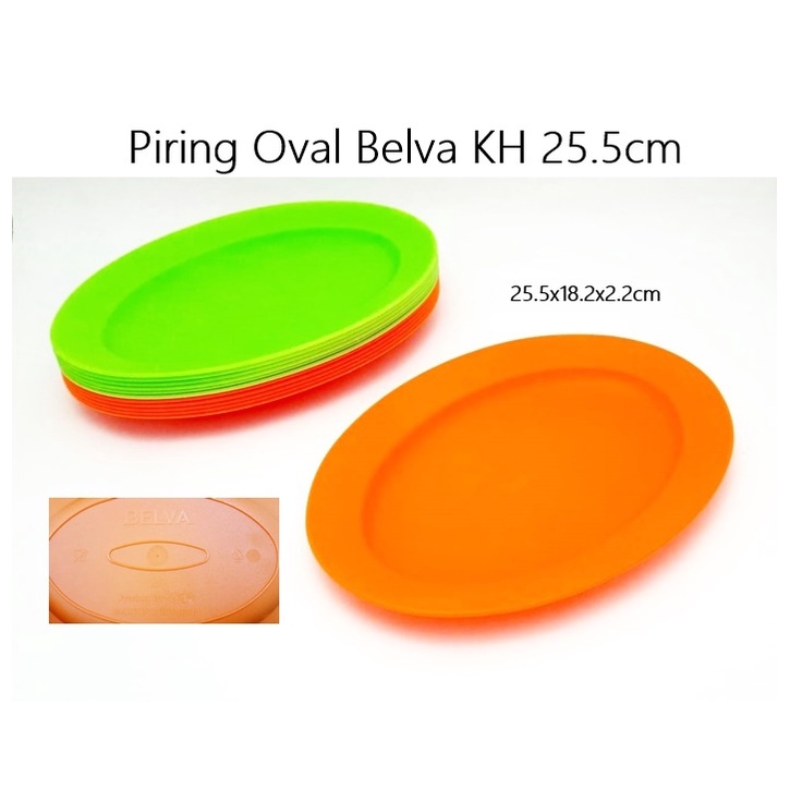 Piring Oval/Piring Saji Belva KH 25.5cm