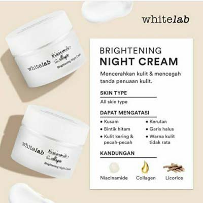 [FREE GIFT] Whitelab Brightening Day and Nght Cream 20Gr_