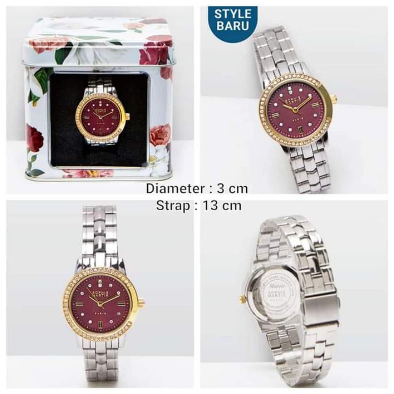 jam tangan wanita sophie paris Martin promo maisie silver