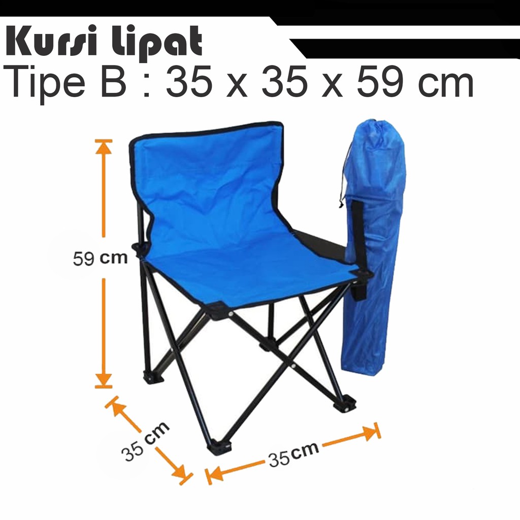 kursi lipat kursi portable outdoor gunung murah 