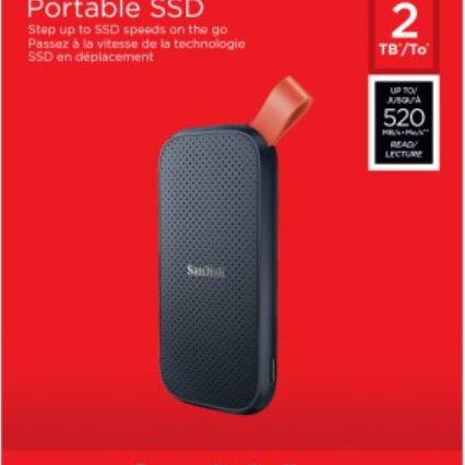 Sandisk 2TB 2 TB Pro 520 MB/S Portable SSD USB 3.2