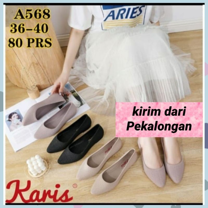 Sepatu Wanita Terbaru Jelly Shoes Karis Karet Flatshoes Korea Cewe Casual A 568