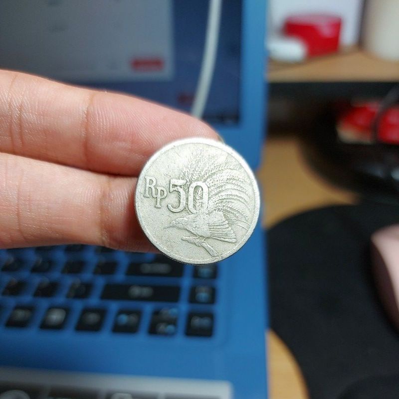 Koin Kuno 50 Rupiah Cendrawasih 1971