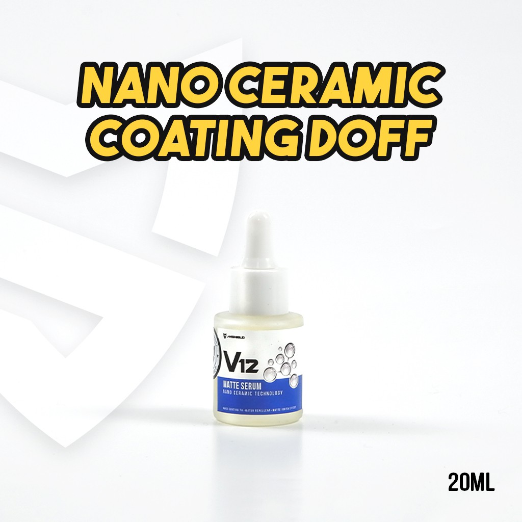 Nano Ceramic Coating Perawatan Body Mobil Motor Doff/Matte Serum V12 by Mizu Shield-V12 20ml