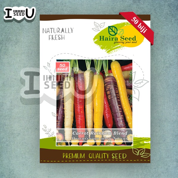 Haira Seed Bibit-Biji Wortel Rainbow Blend