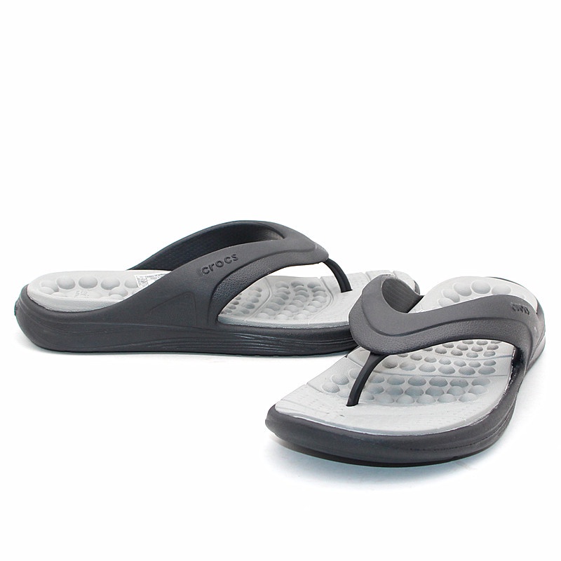 Crocs /  Sendal Jepit Pria Dan Wanita Sendal / Crocs Reviva Flip Rubber Original / Anti Air205545