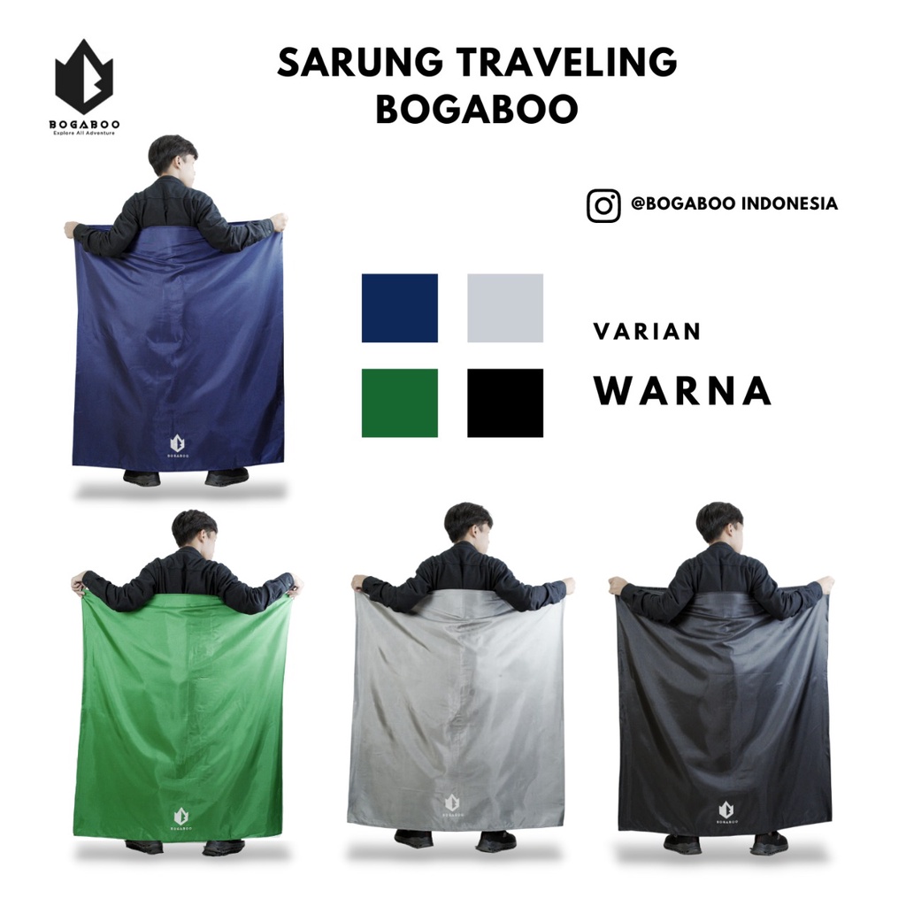 Sarung sholat bogaboo - sarung outdoor - sarung travel - sarung ibadah pocket - sarung Ultralight portable compact