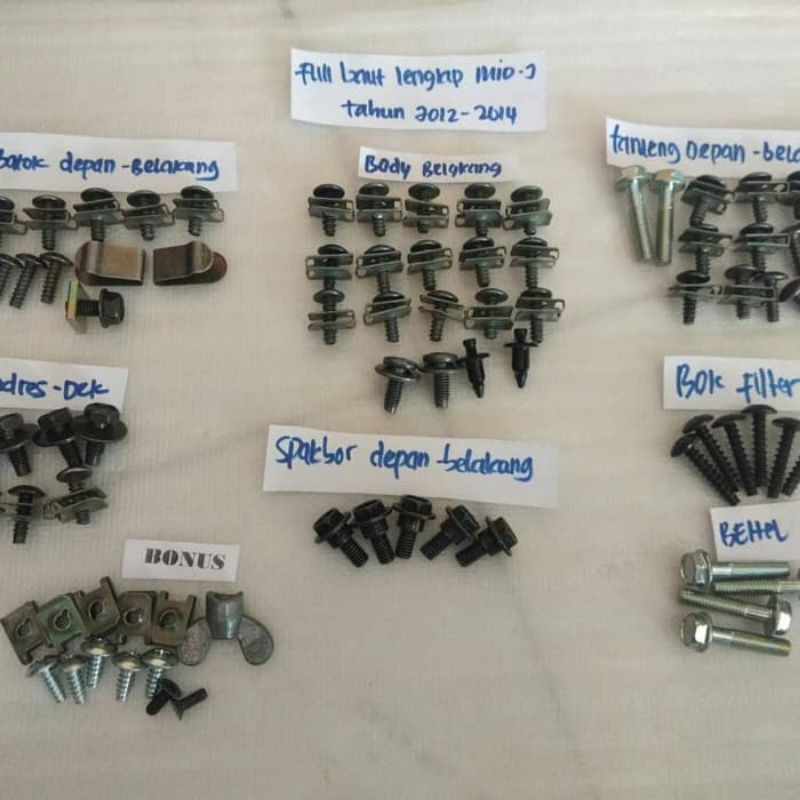 baut full set body yamaha mio j/baut lengkap full body Mio j