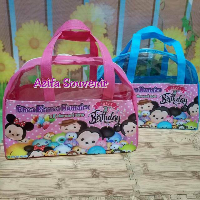 

Goodie Bag Tas Souvenir Ulang Tahun/ Ultah Anak BUSUR CUSTOM TSUM - TSUM