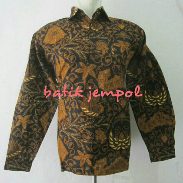 Kemeja batik wahyu tumurun lengan panjang
