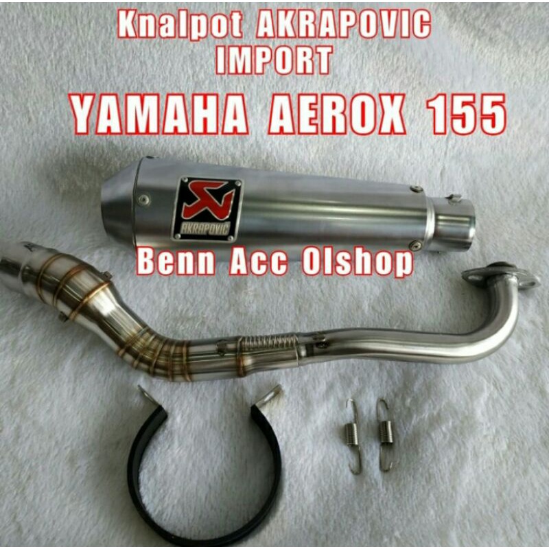 Knalpot AEROX 155( Model Daytona ) AKRAPOVIC IMPORT