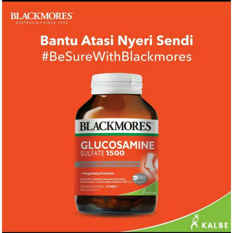 Blackmores glucosamine sulfate 1500mg isi 90