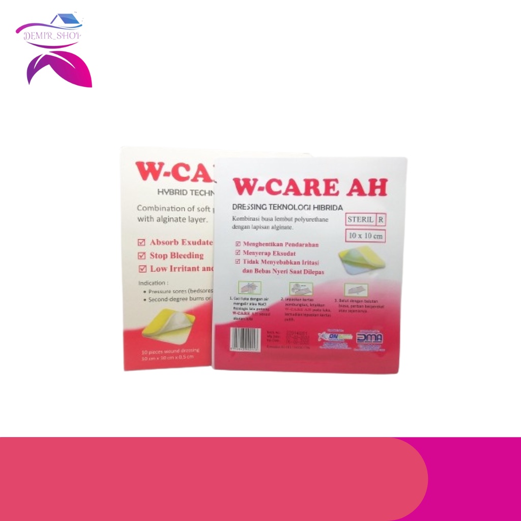 W Care AH Perban Luka Foam Dressing / W-Care AH