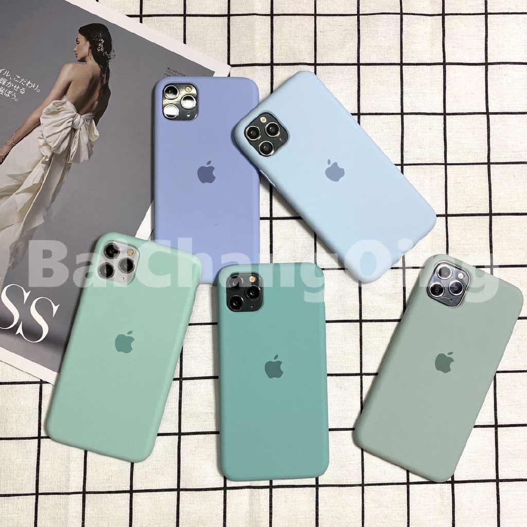 Casing Case Motif Langit Biru/Hijau/Biru/Ice Sea/Lilac Untuk Iphone 11 Pro Max 6 6s 7 8 Plus Xr Xs Max