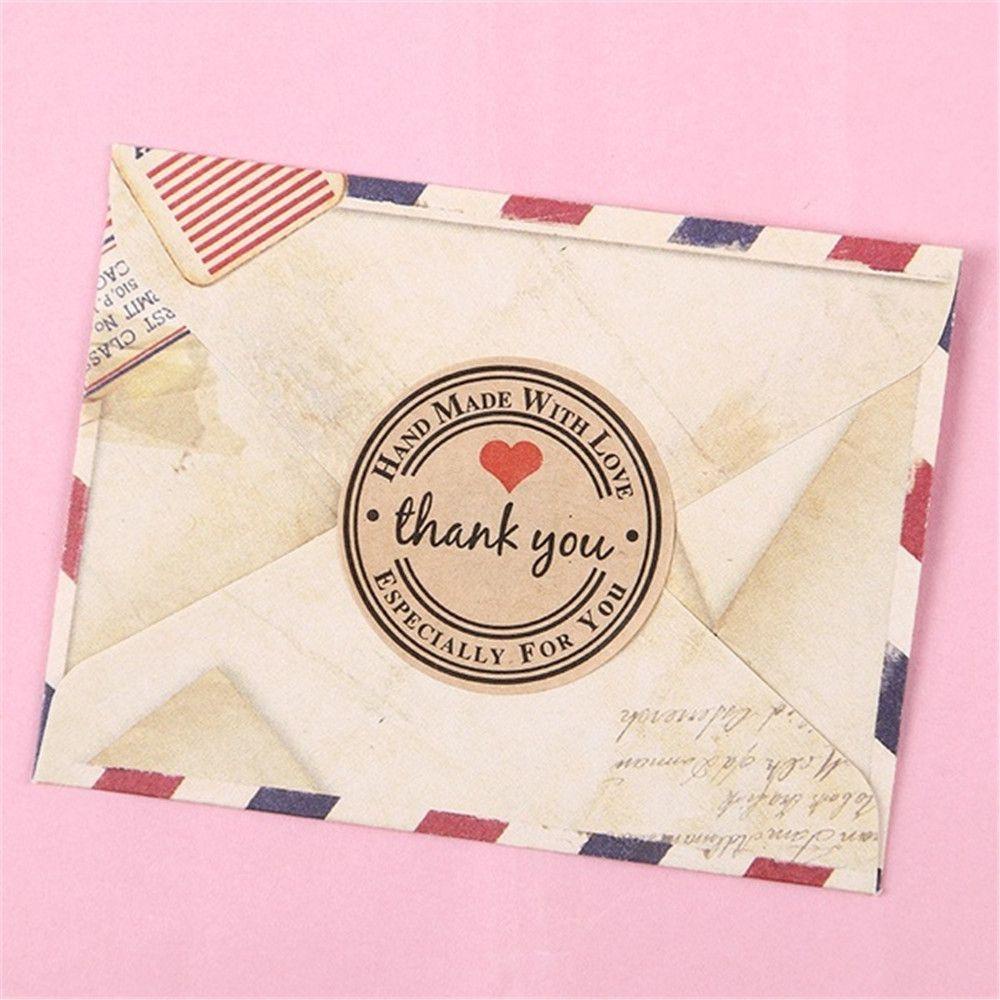 Suyo 12pcs/lembar 3.5cm &quot;Thank You&quot; Label Stiker Dekorasi Kue Undangan Pernikahan Kreatif Perekat Diri