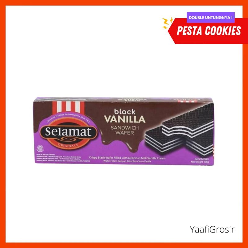 

Wafer Selamat Black Vanilla 196 gr