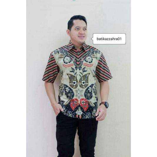 kemeja batik lengan pendek