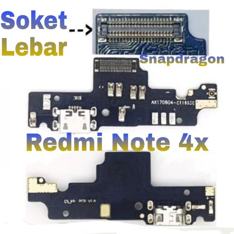 Papan Charger Redmi Note 4x BIG SNAPDRAGON Conektor Xiaomi + Con Tc + Mic ⭐⭐⭐⭐⭐ Board Xiomi