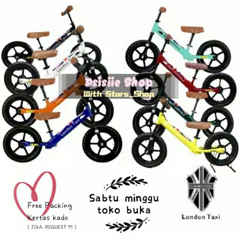 London Taxi Kick Bike / Push Bike / Balancing Bike Original 100% / Sepeda Keseimbangan anak