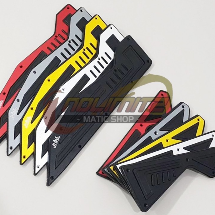 Floorboard Black Diamond Bordes Karpet Pijakan Kaki MHR Yamaha NMAX OLD